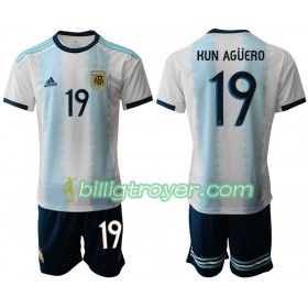 Billige Fotballdrakter Argentina Sergio Agüero 19 Barn Hjemmedraktsett Copa América 2019 Kortermet